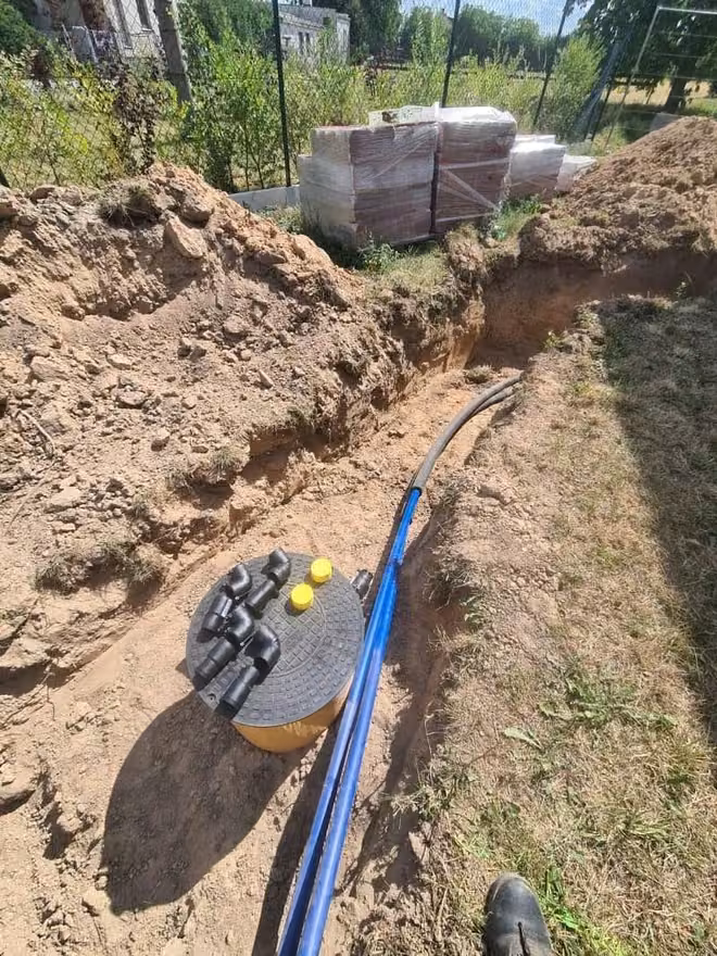 Zemní kolektor pro novostavbu rodinného domu
