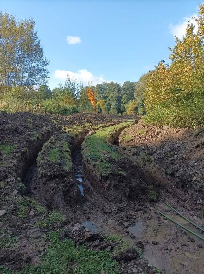 Tepelné čerpadlo se zemním kolektorem v Leštince