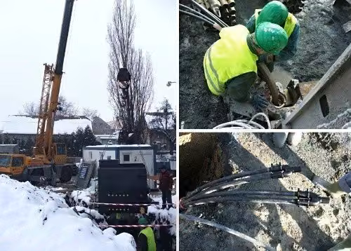 Geotermální systém vrtů pro nasazení tepelných čerpadel