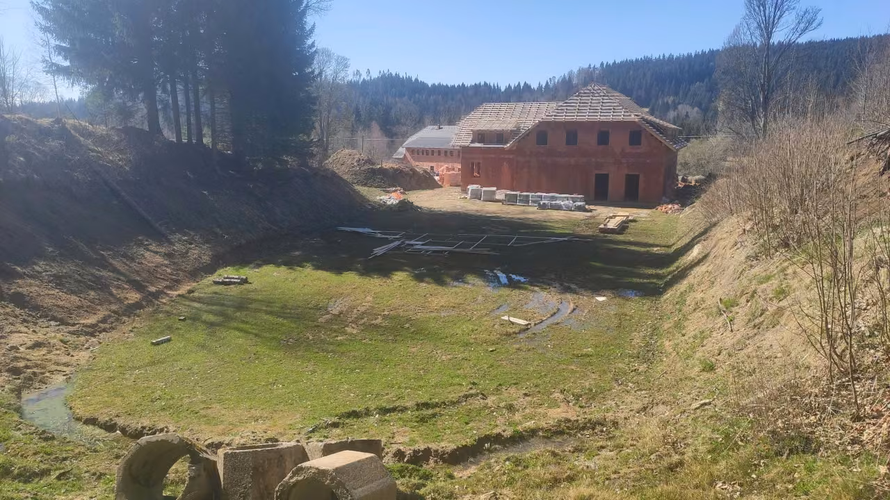 Tepelná čerpadla země - voda v penzionu na Šumavě