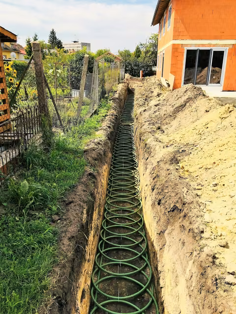 Zemní kolektor v rodinném domě na Slovensku