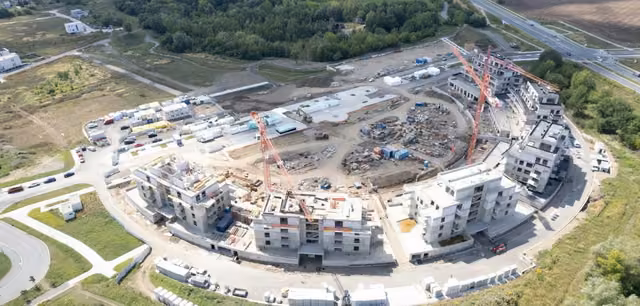Projekt bytových domů vytápí tepelnými čerpadly země-voda