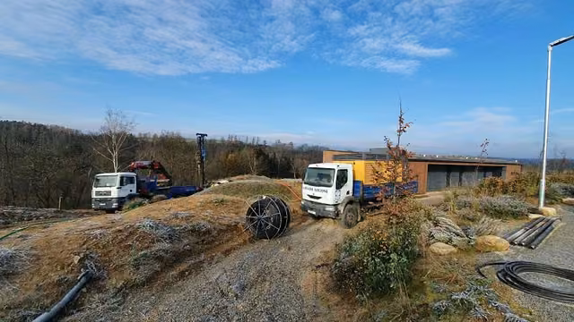 Vrty pro tepelná čerpadla na golfovém resortu